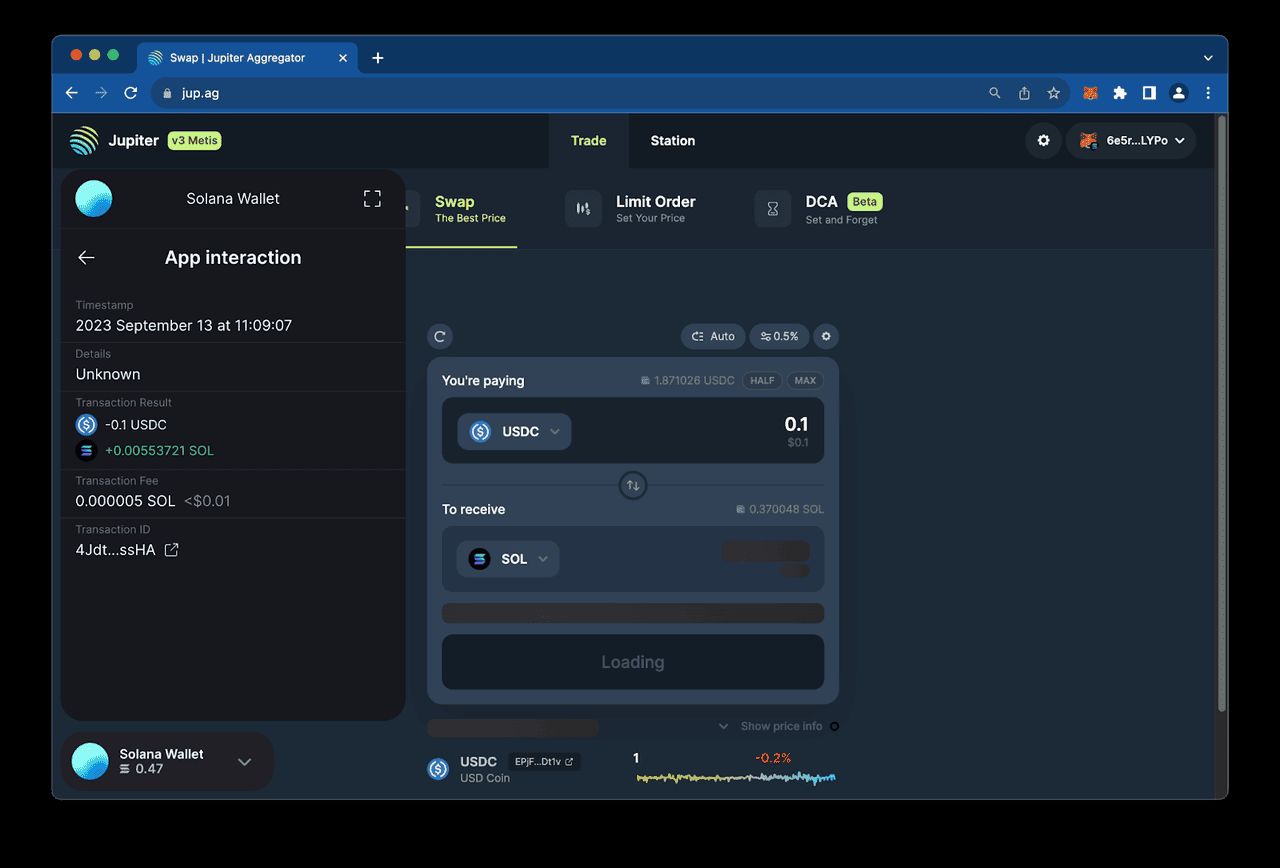 如何使用 MetaMask 与 Solana dApp 交互_图4